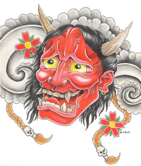 japanese demon tattoo|japanese demon mask tattoo meaning.